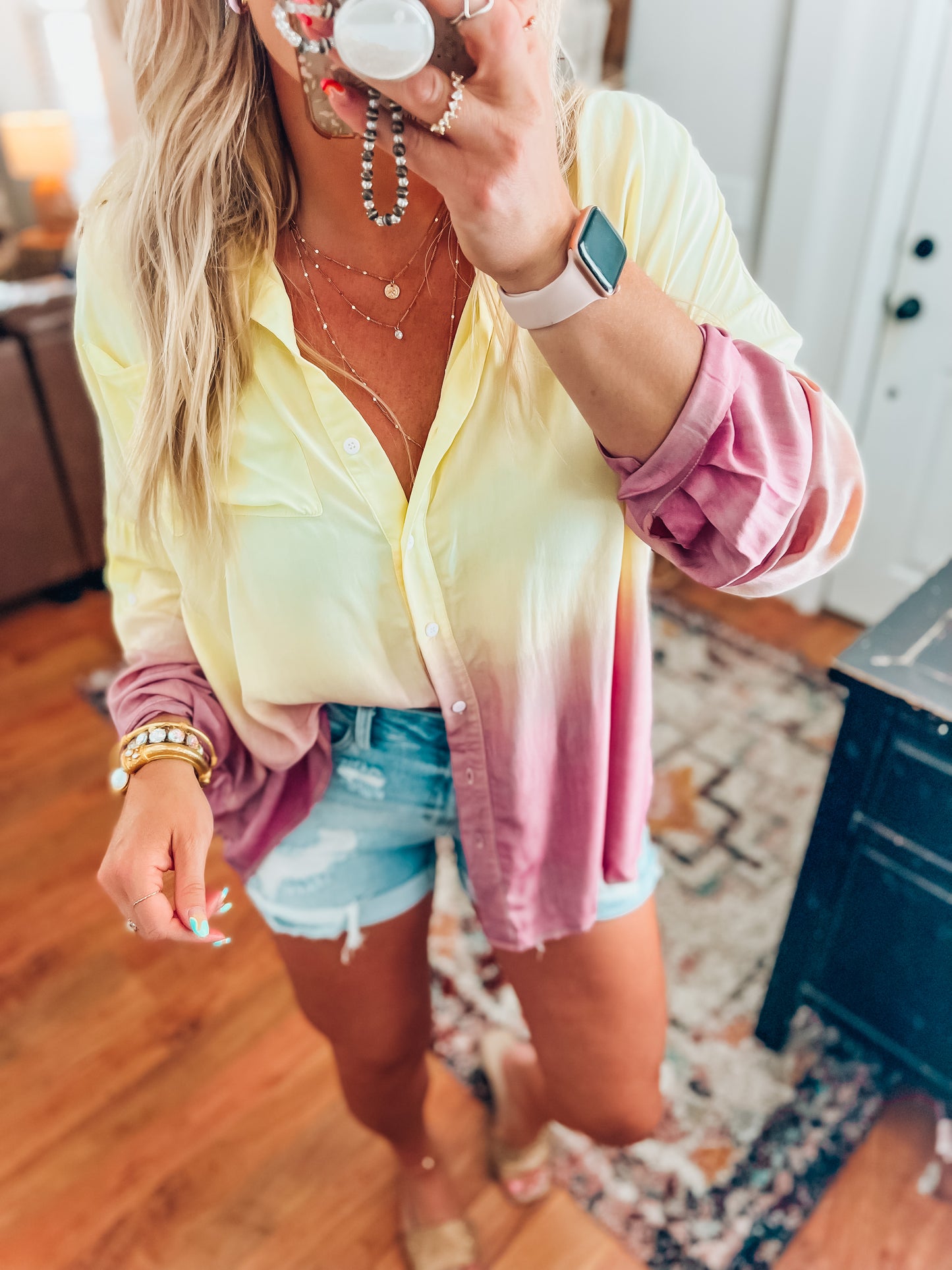 Aruba Button Down Top