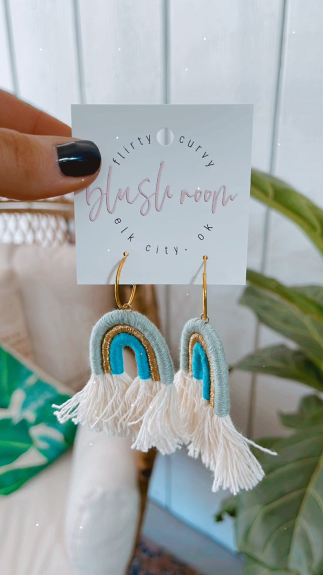 Turquoise Rainbow Earrings