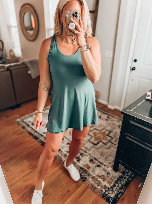 Sadie Everyday Dress- Spruce