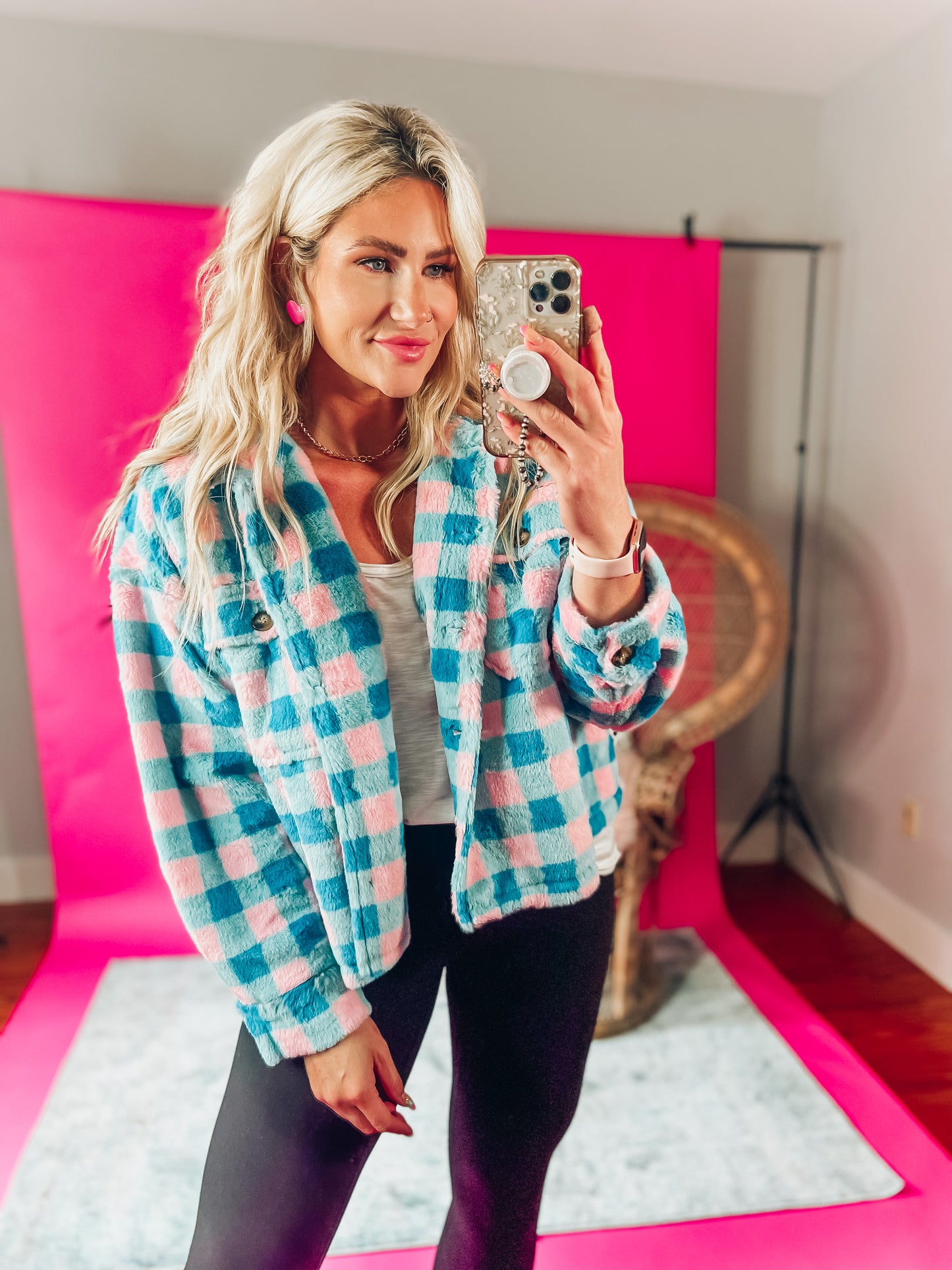 Poppy Plaid Shacket