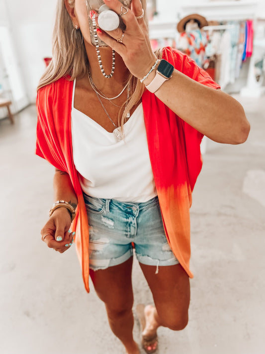 Tequila Sunrise Kimono
