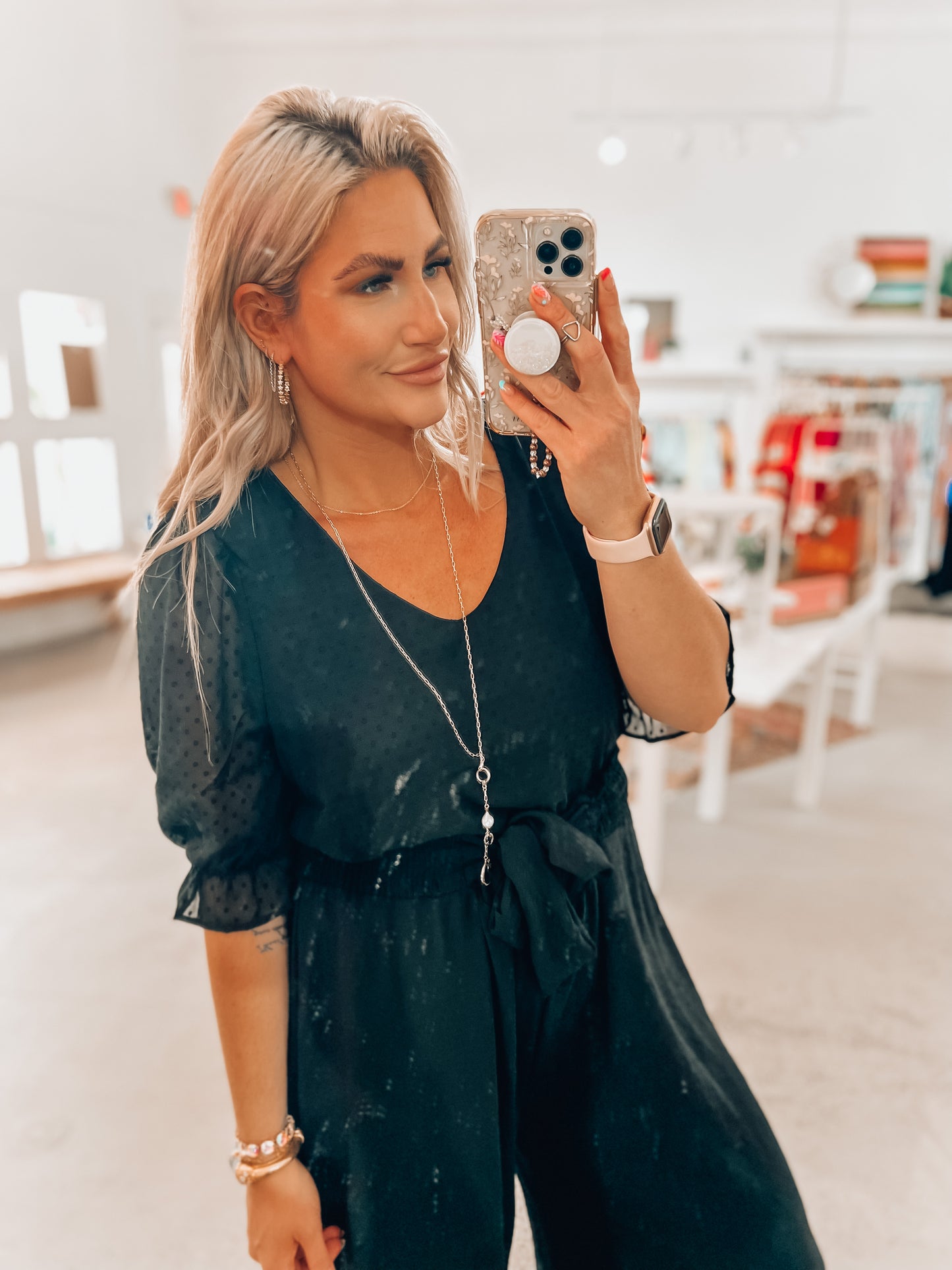 Missy Dot Top- Black