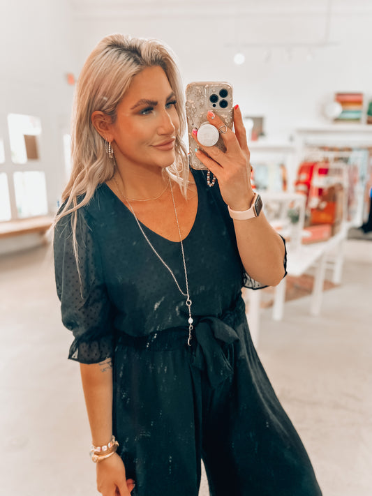 Missy Dot Top- Black
