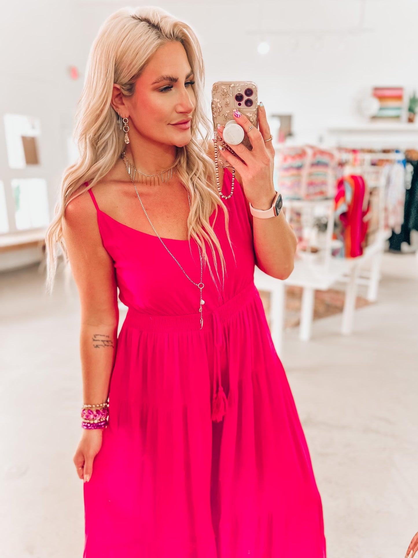 Portia Pink Jumpsuit