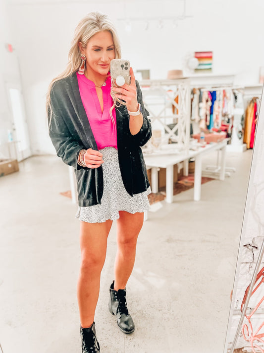 Working Girl Blazer- Black