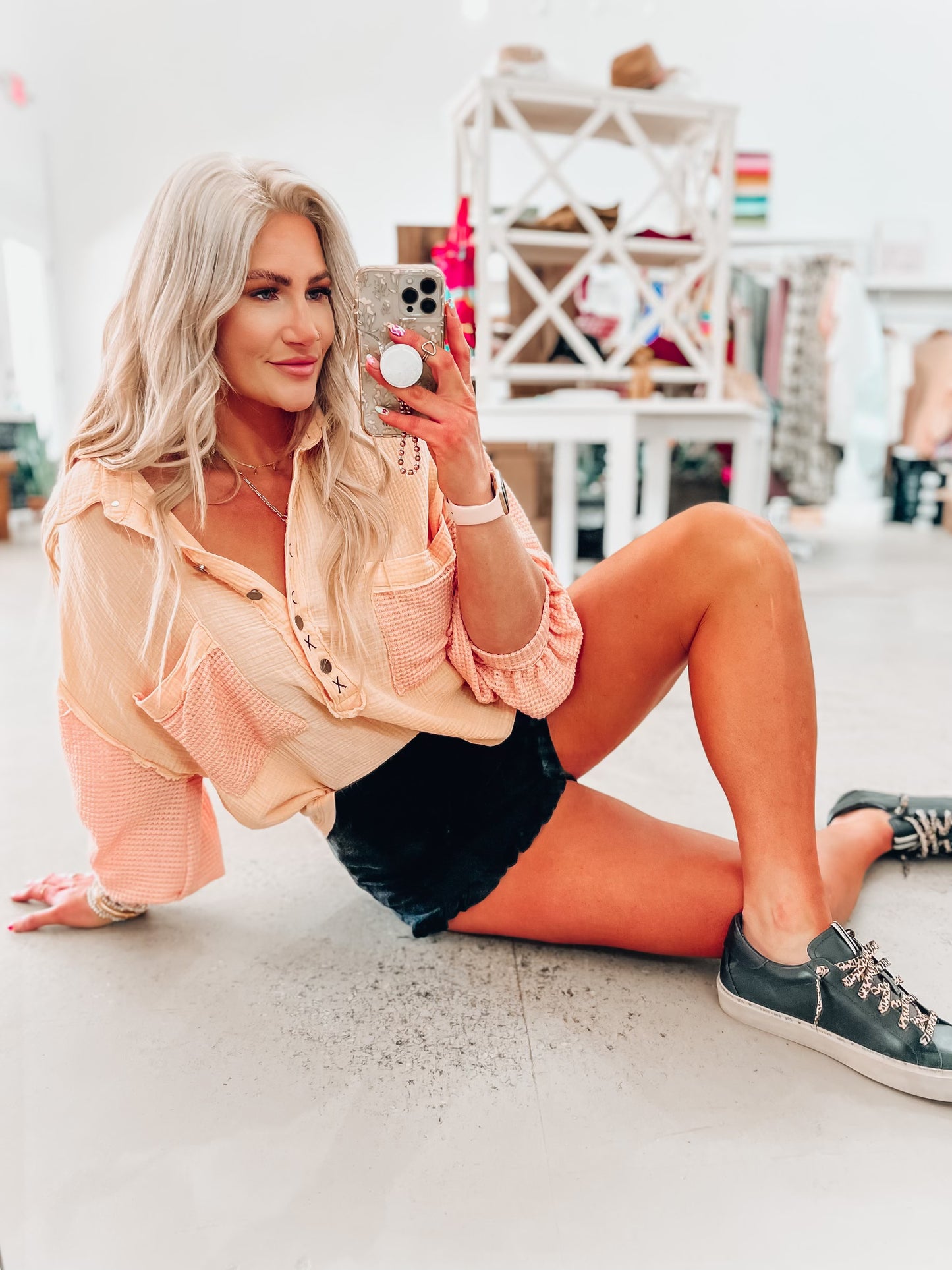 Polly Peach Top