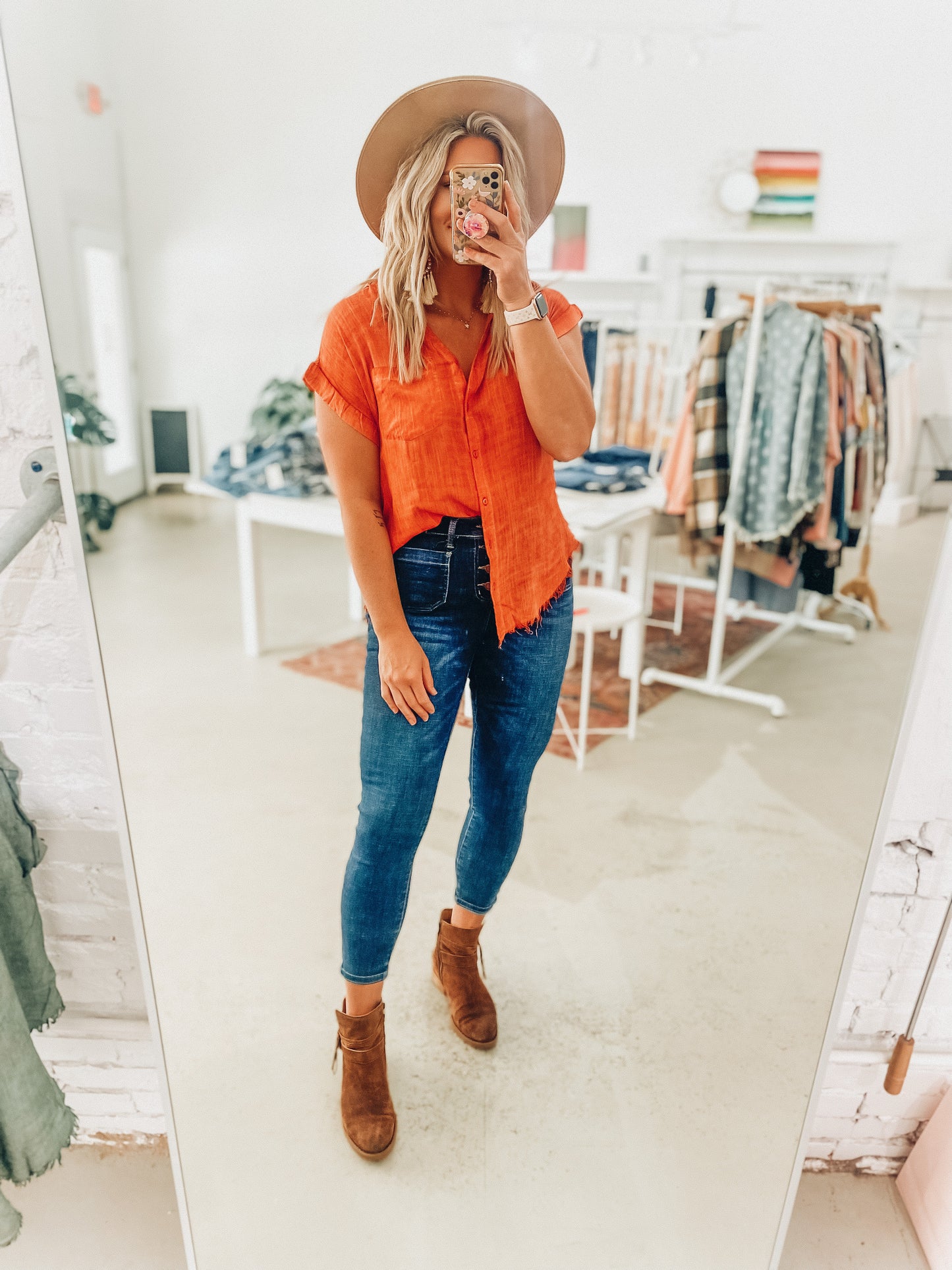 Sloan Button Top