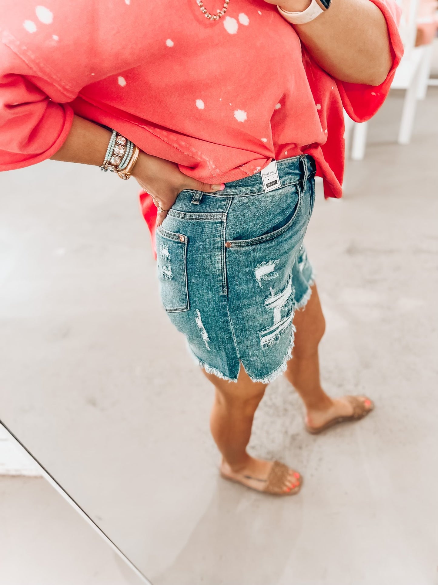 Mel Judy Blue Shorts