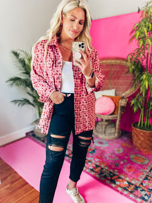 Polly Floral Shacket