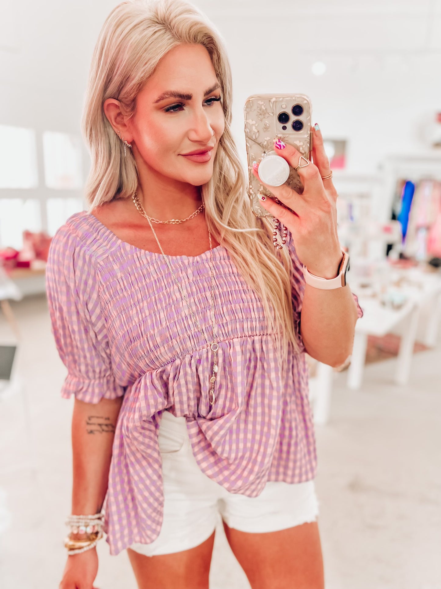 Isla Smocked Top
