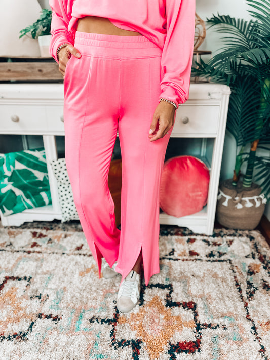 Bubblegum Wide Leg Pants