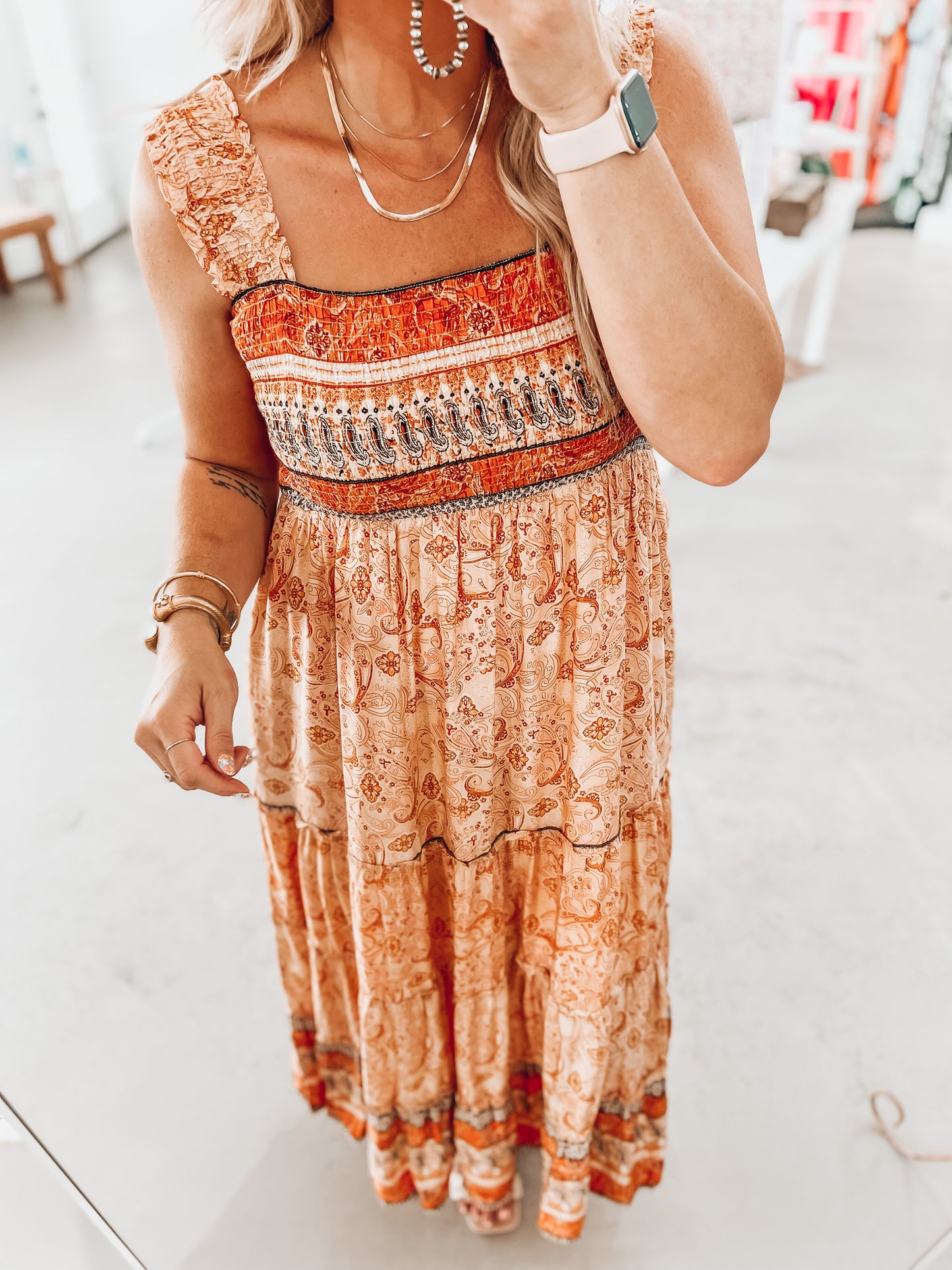 Zepher Paisley Dress
