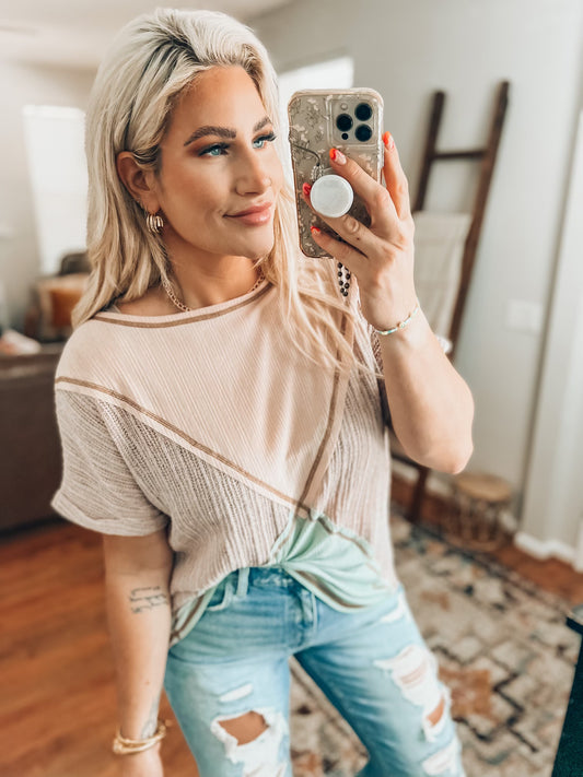 Mint To Be Knitted Top