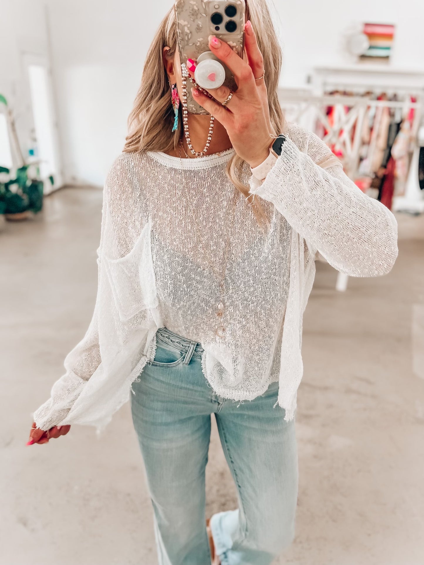 Rose Knit Top