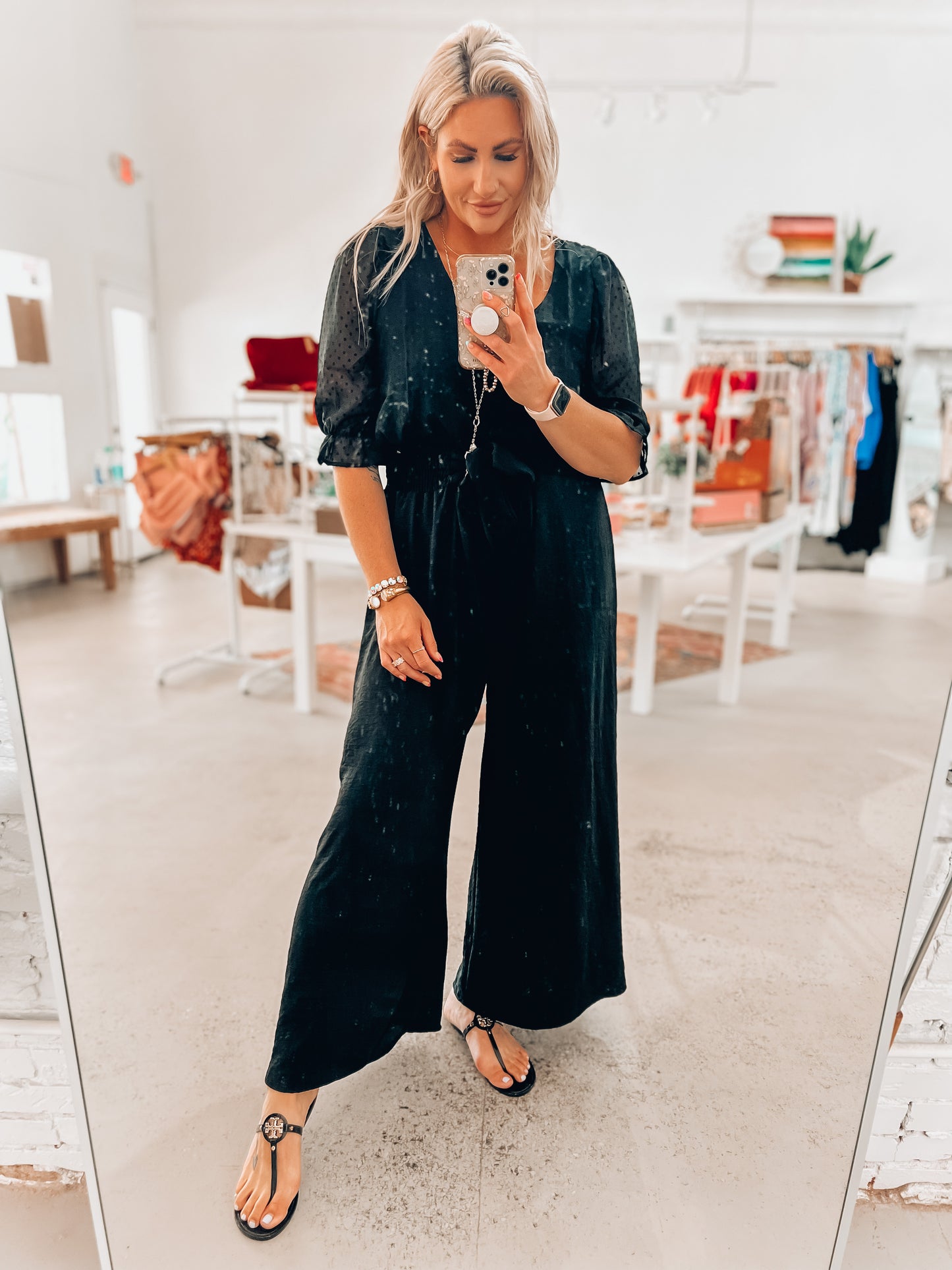 Missy Dot Top- Black