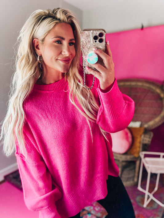 Sadie Pink Sweater