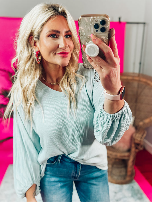 Sophie Basic Top- Blue