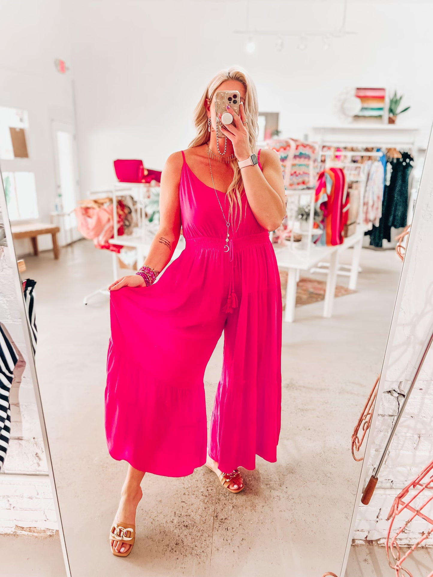 Portia Pink Jumpsuit