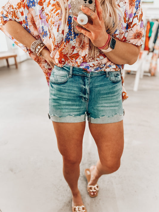 Judy Blue Bandana Shorts