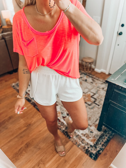 Sammi Basic Top- Pink