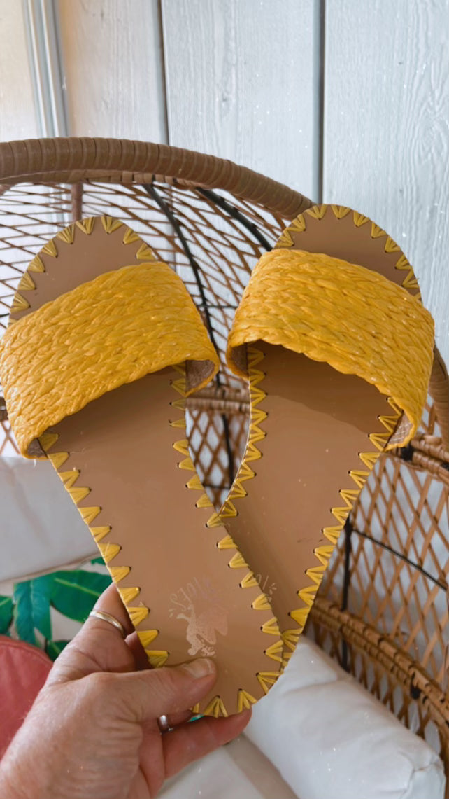 Capri Slides- Yellow