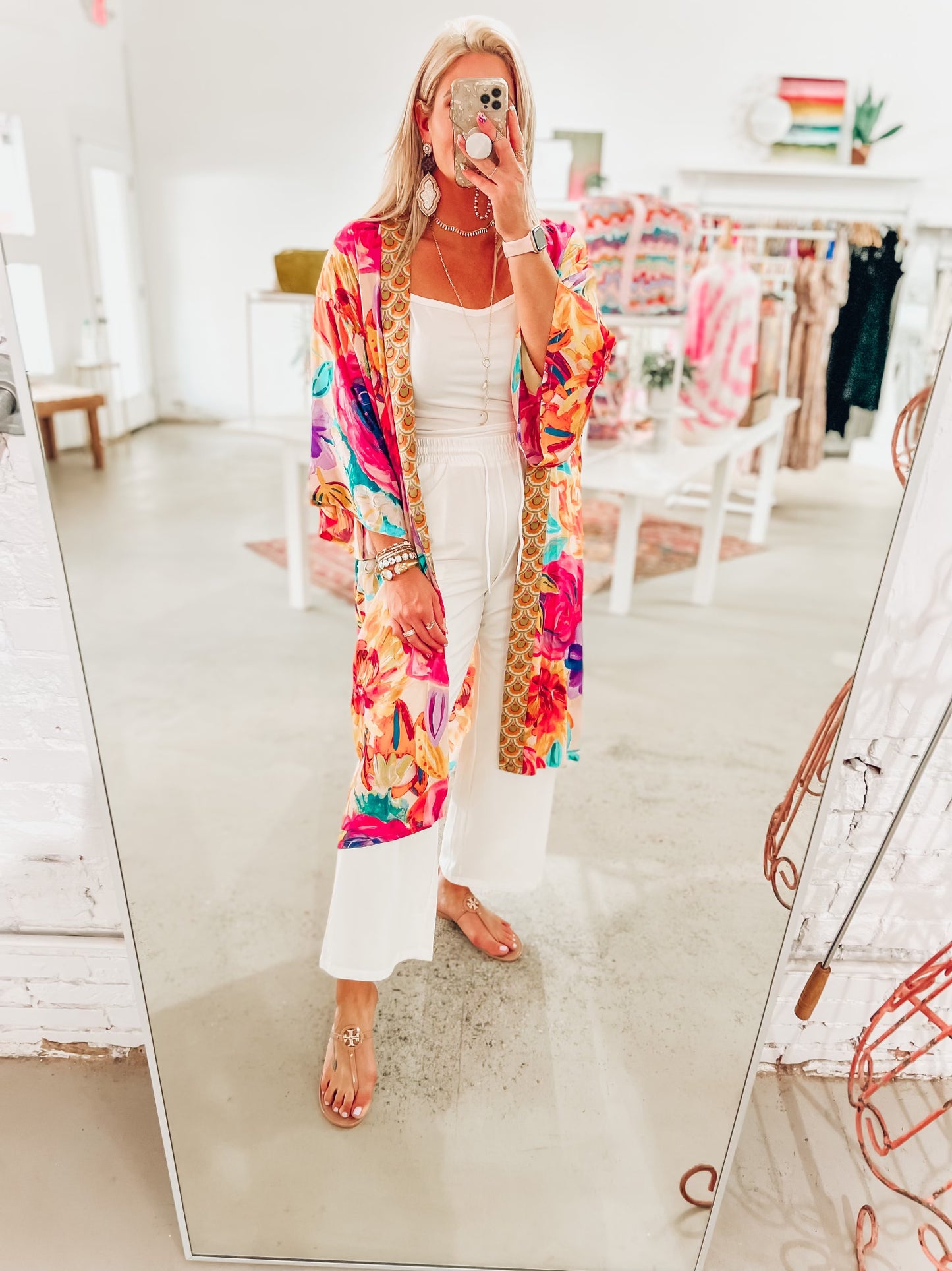 Floral Frenzy Kimono