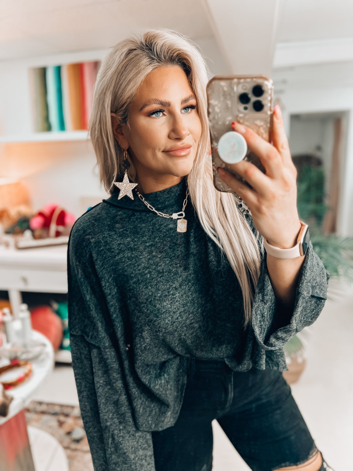 Lilly Mock Neck Sweater