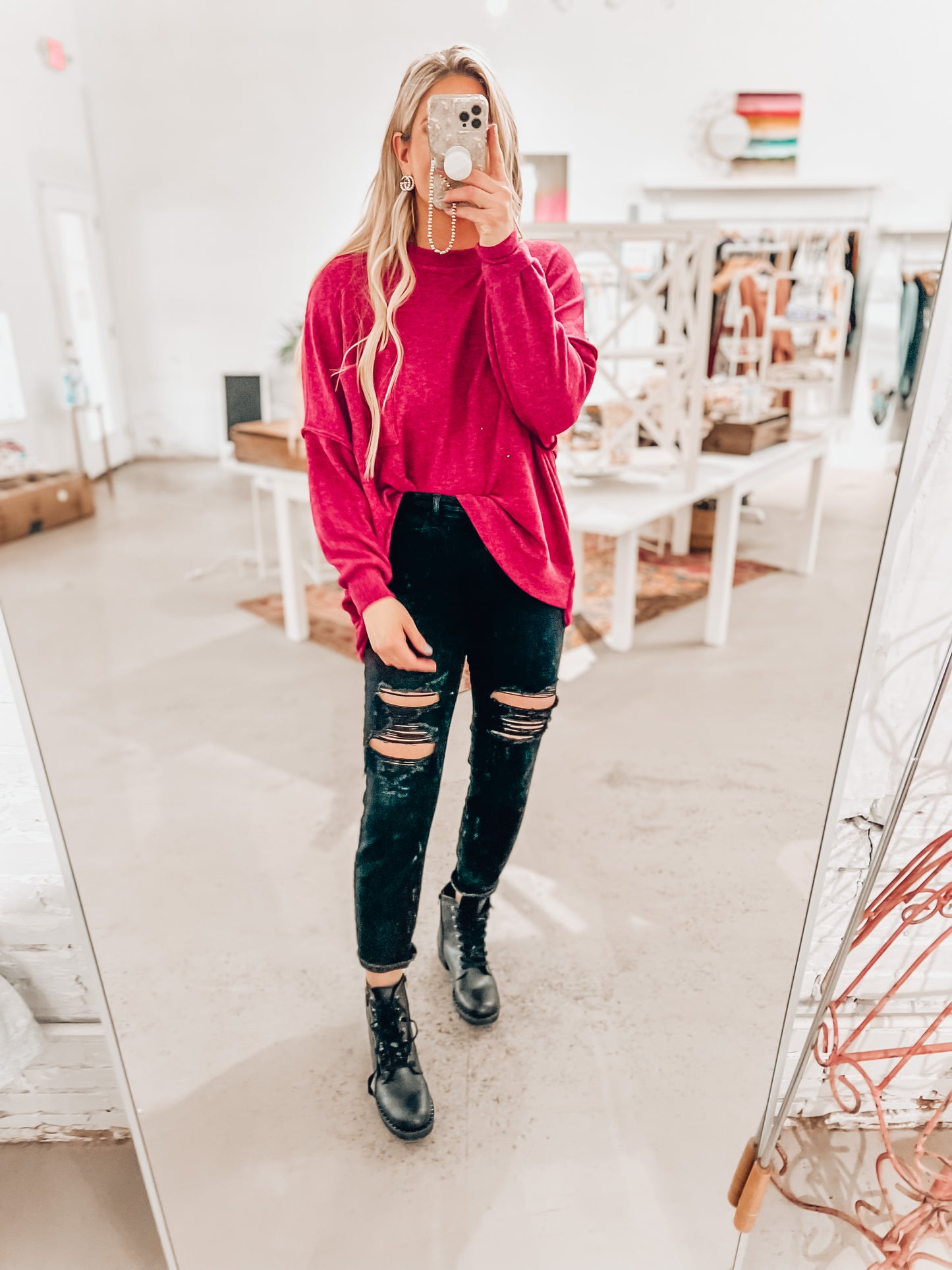 Jordyn Brushed Oversized Sweater - 2 COLORS!