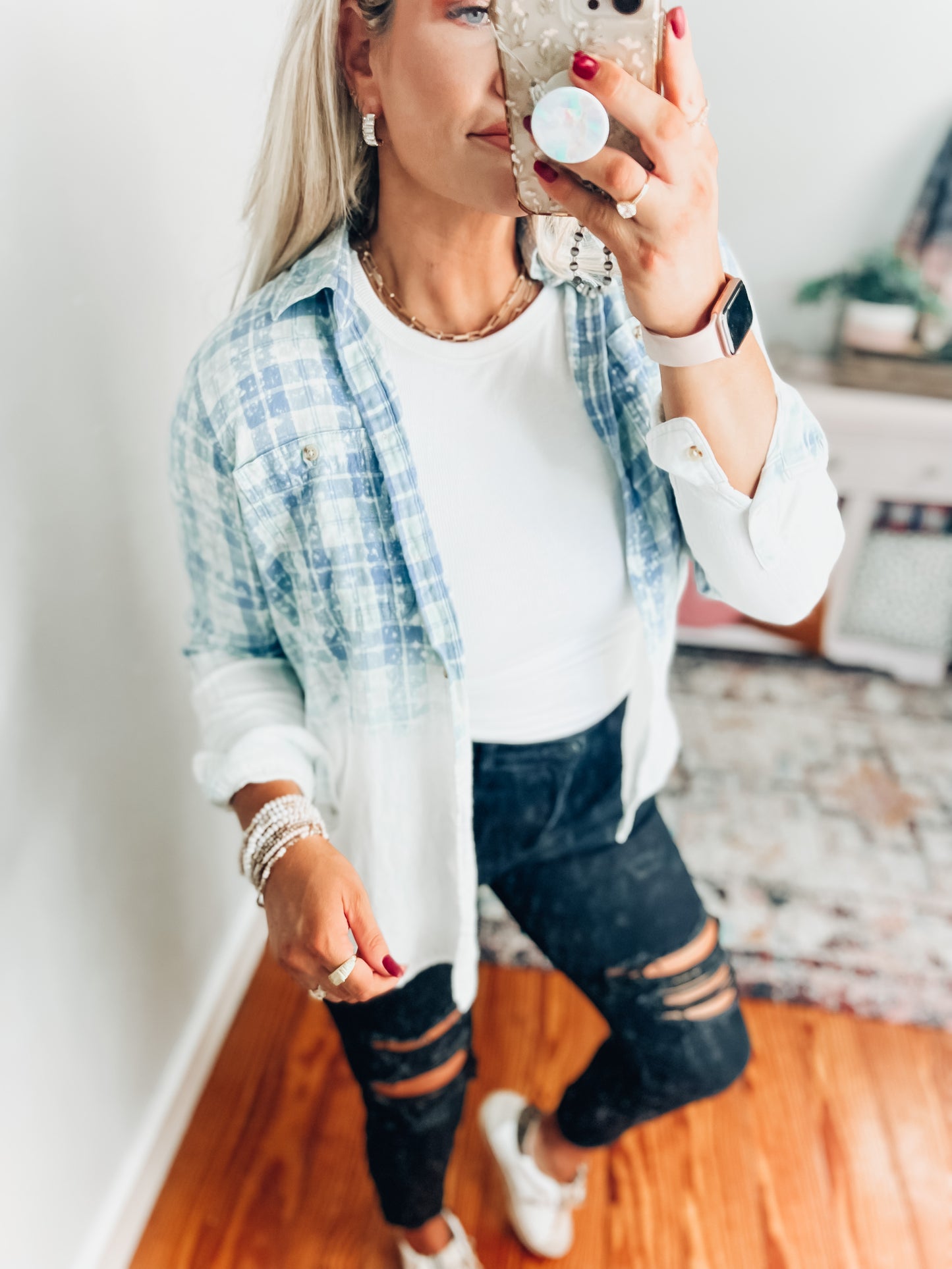 Blue Eyes Vintage Flannel - M/L