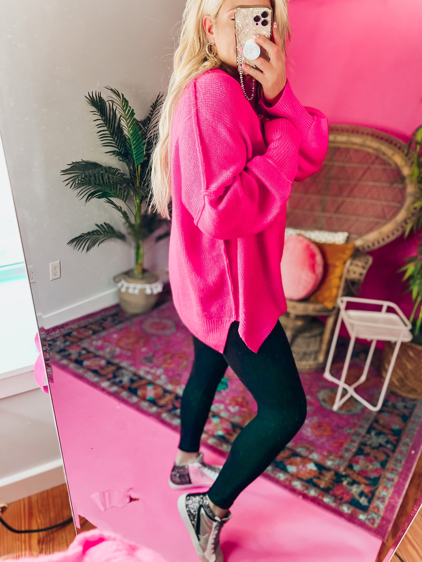 Sadie Pink Sweater