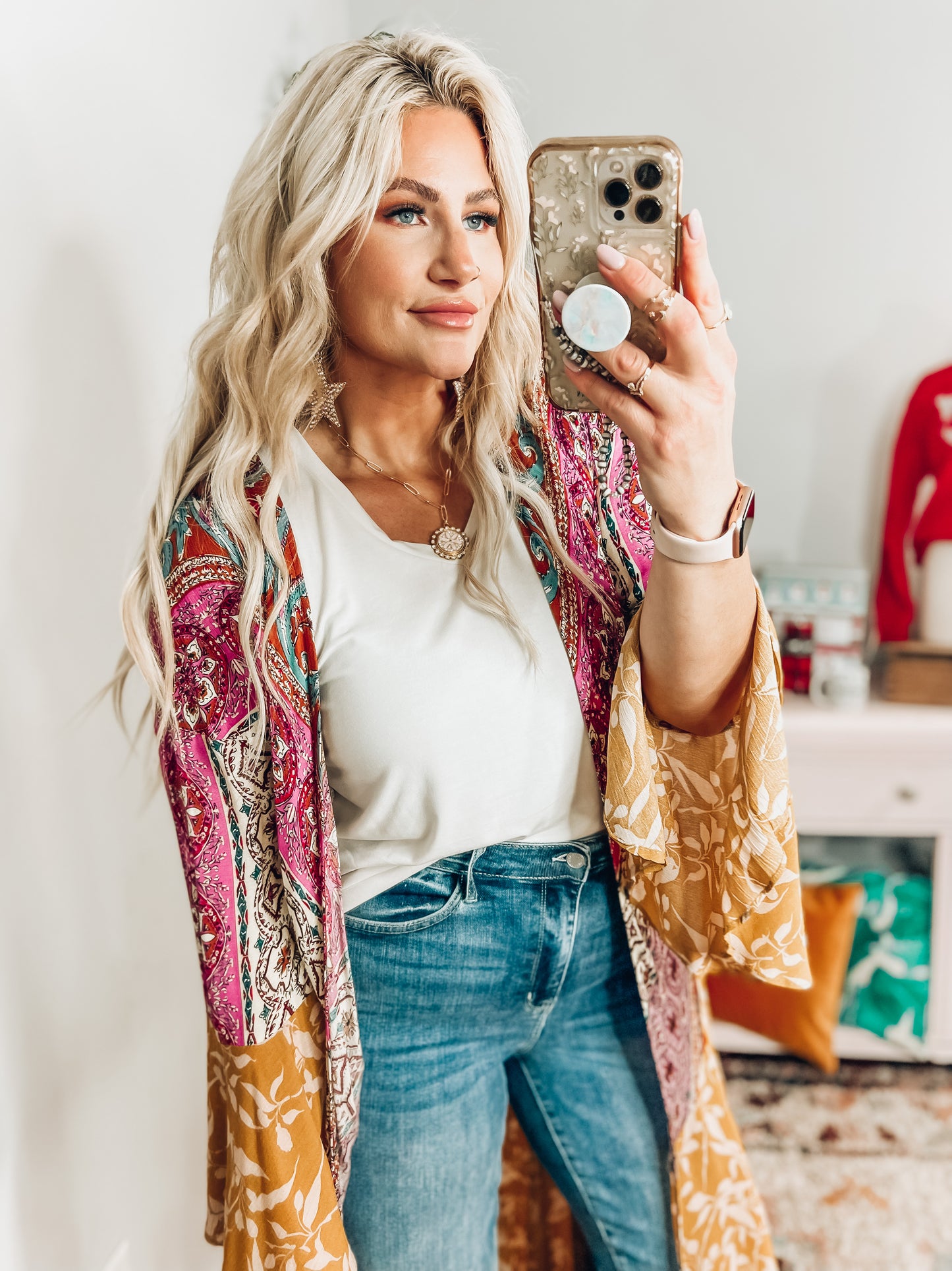 Emmie Mixed Floral Kimono