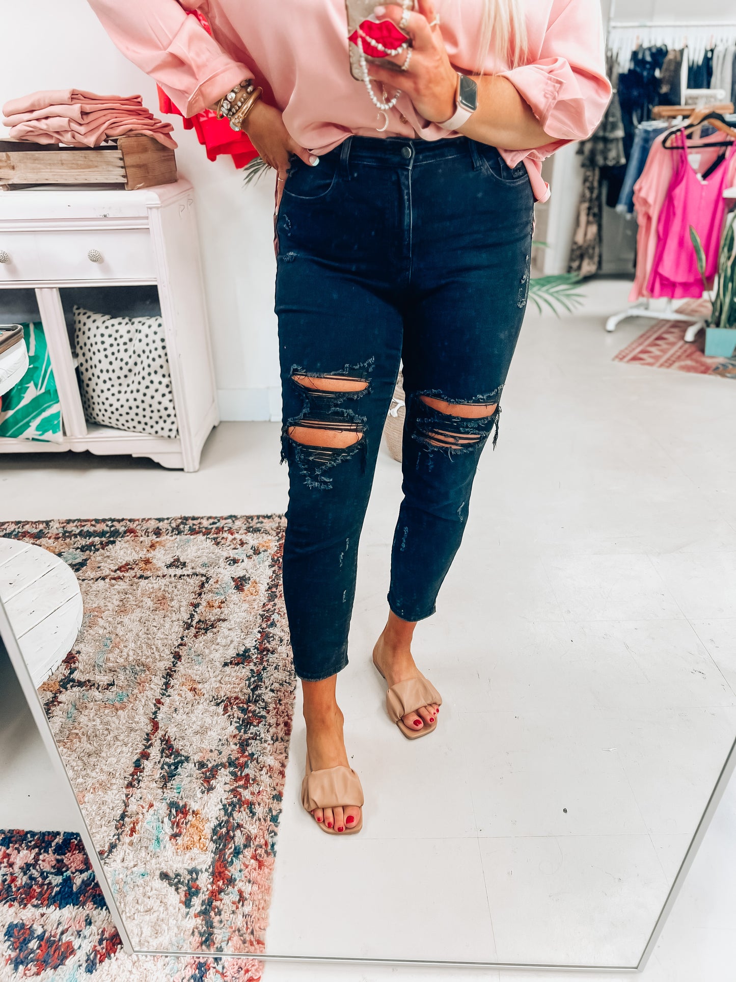 Ginger Black Boyfriend Judy Blue Jeans