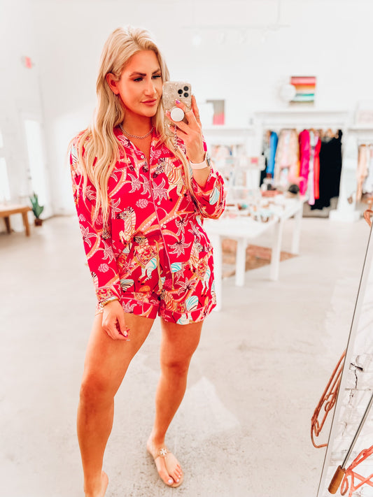 Zebra Carnival PJ Set