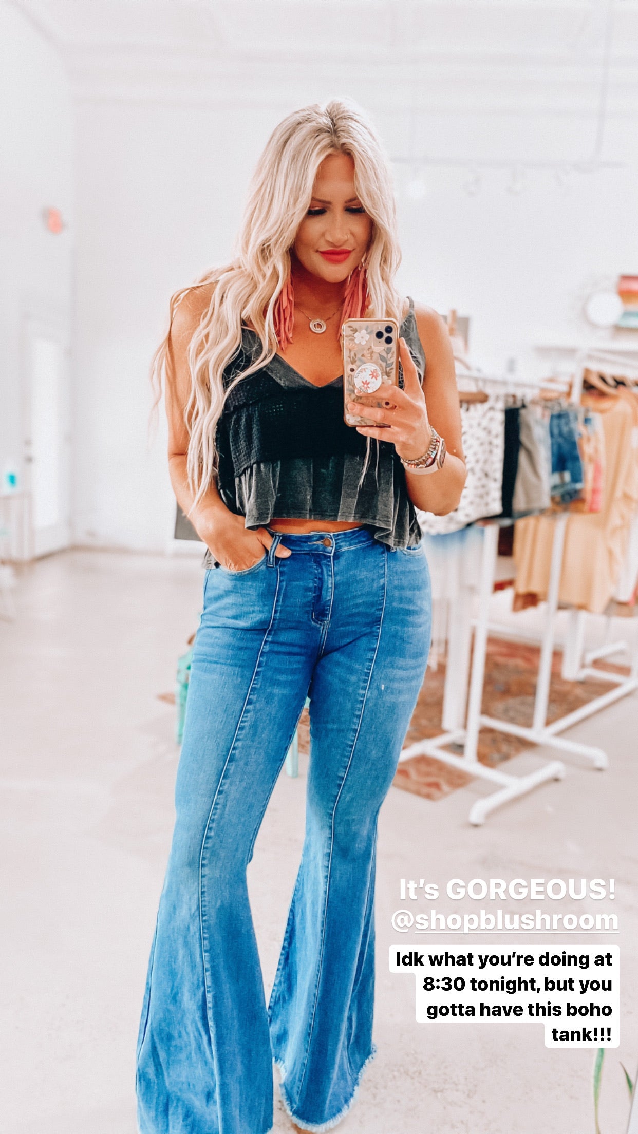 Whitney Boho Knit Tank