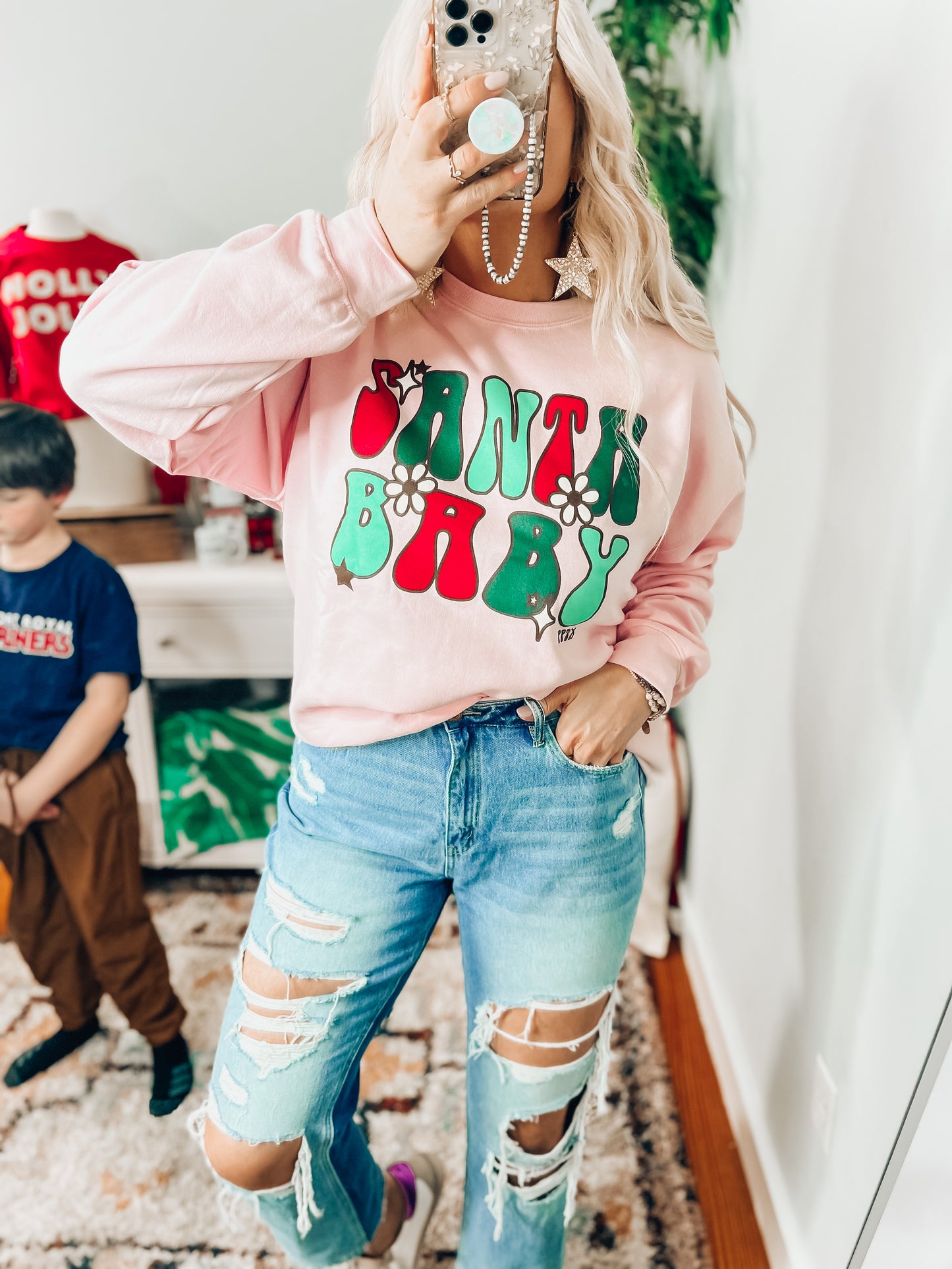 Santa Baby Crew Pullover