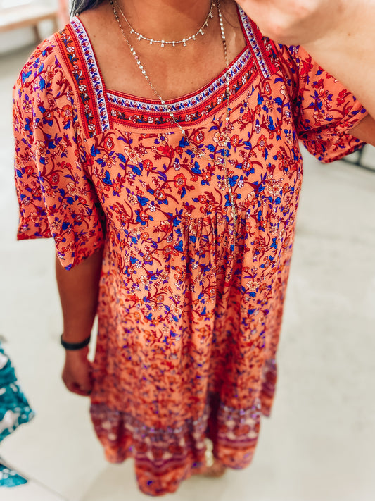 Teagan Tiered Midi Dress
