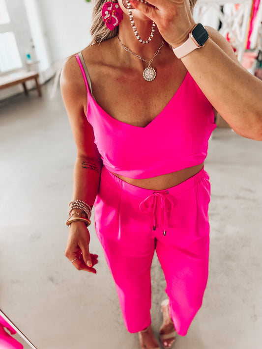 Boss B*tch Power Suit- Hot Pink