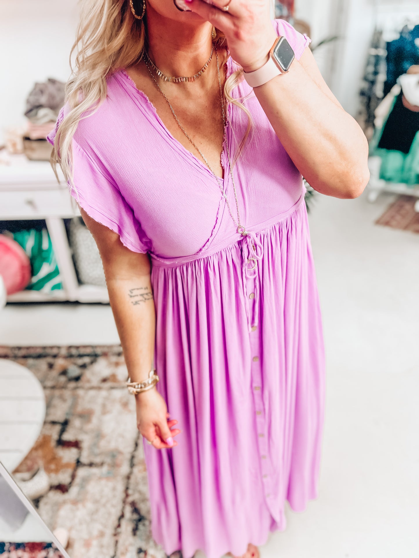 Jolee Button Dress