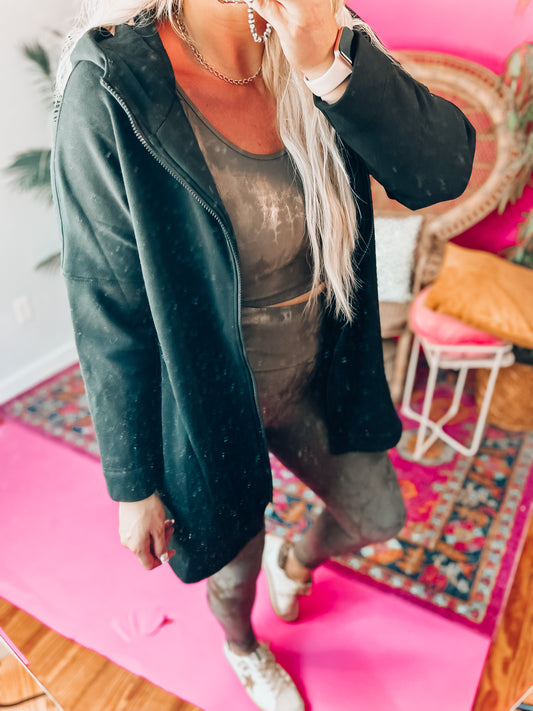Jessi Longline Zip-Up Jacket