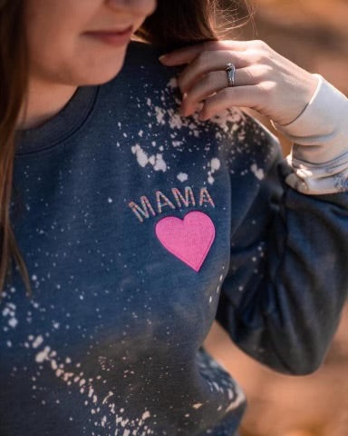MAMA Bleached Pullover