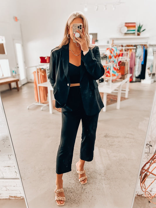Boss B*tch Power Suit- Black