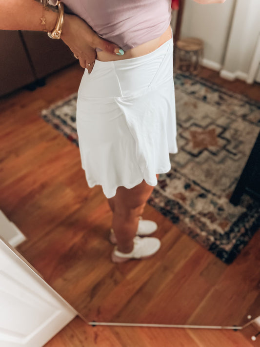 Serena Everyday Skirt- White