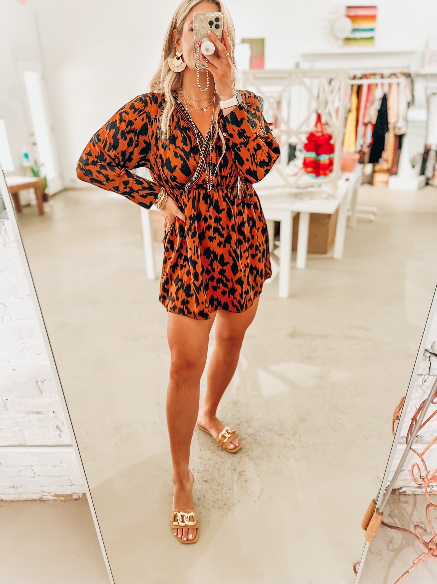 Winnie Leo Faux Wrap Dress