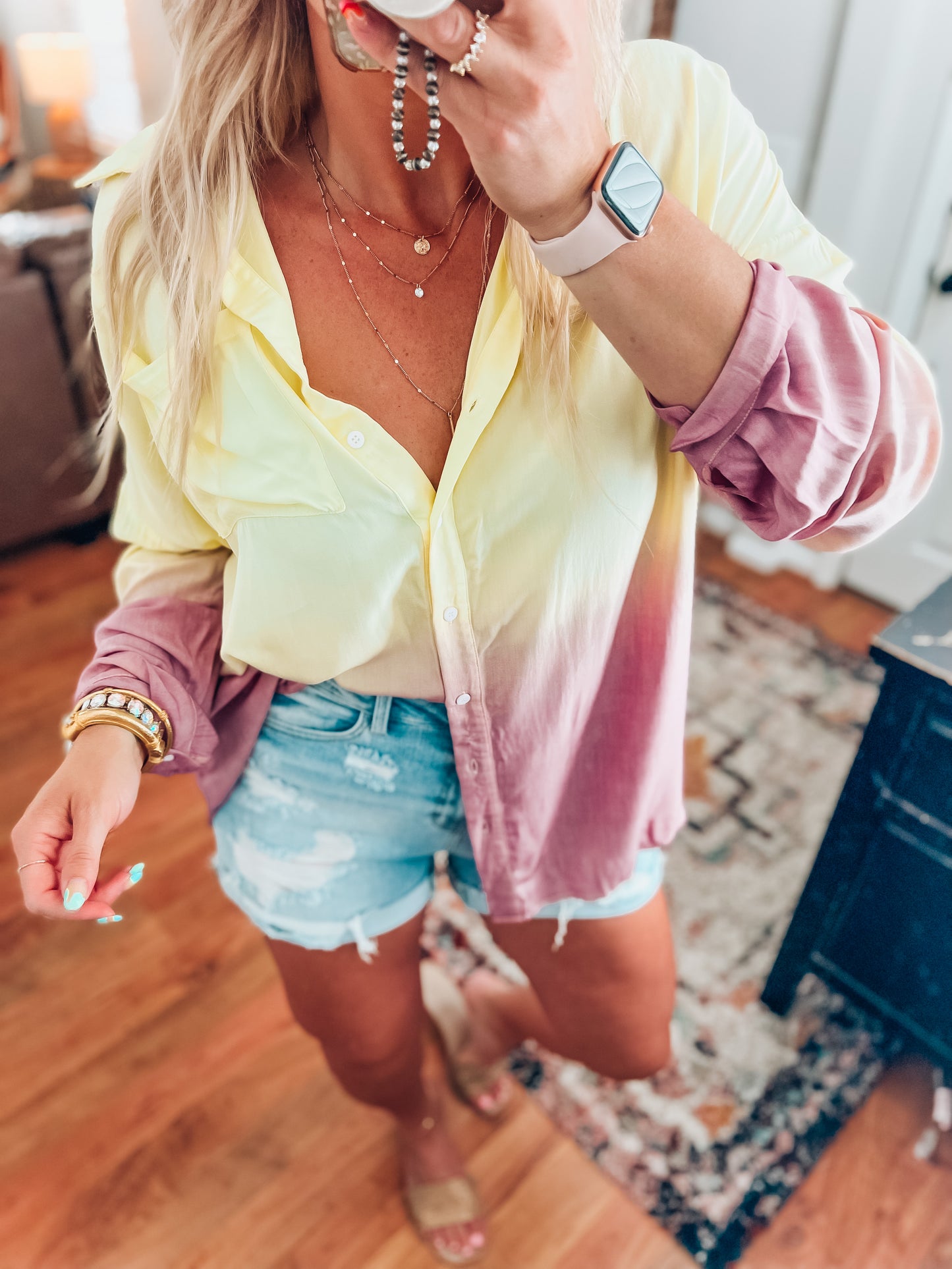 Aruba Button Down Top