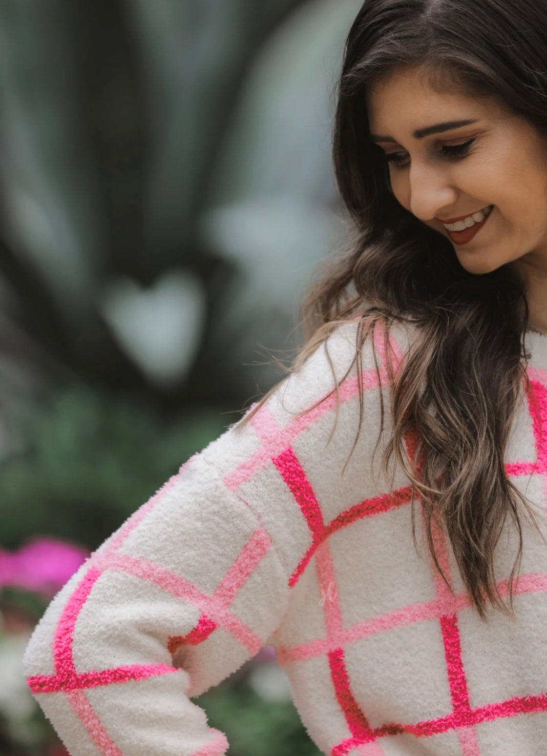 Delta Nu Plaid Sweater