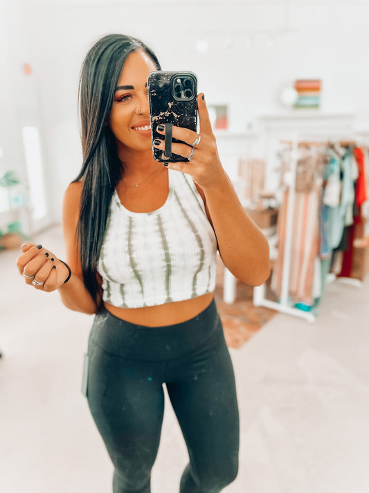 Tensely Ribbed Crop Top