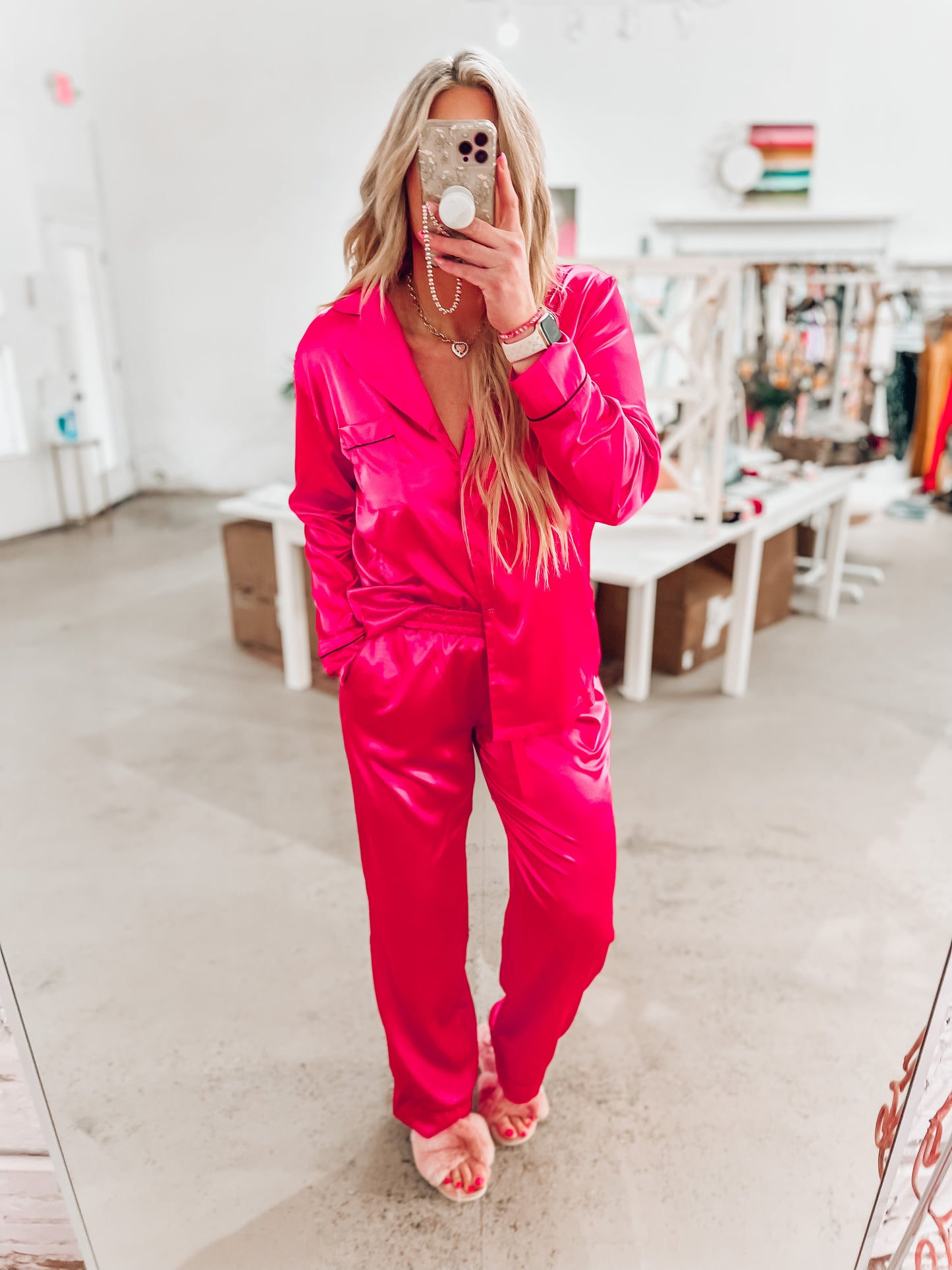 Elle Woods Satin Lounge Set