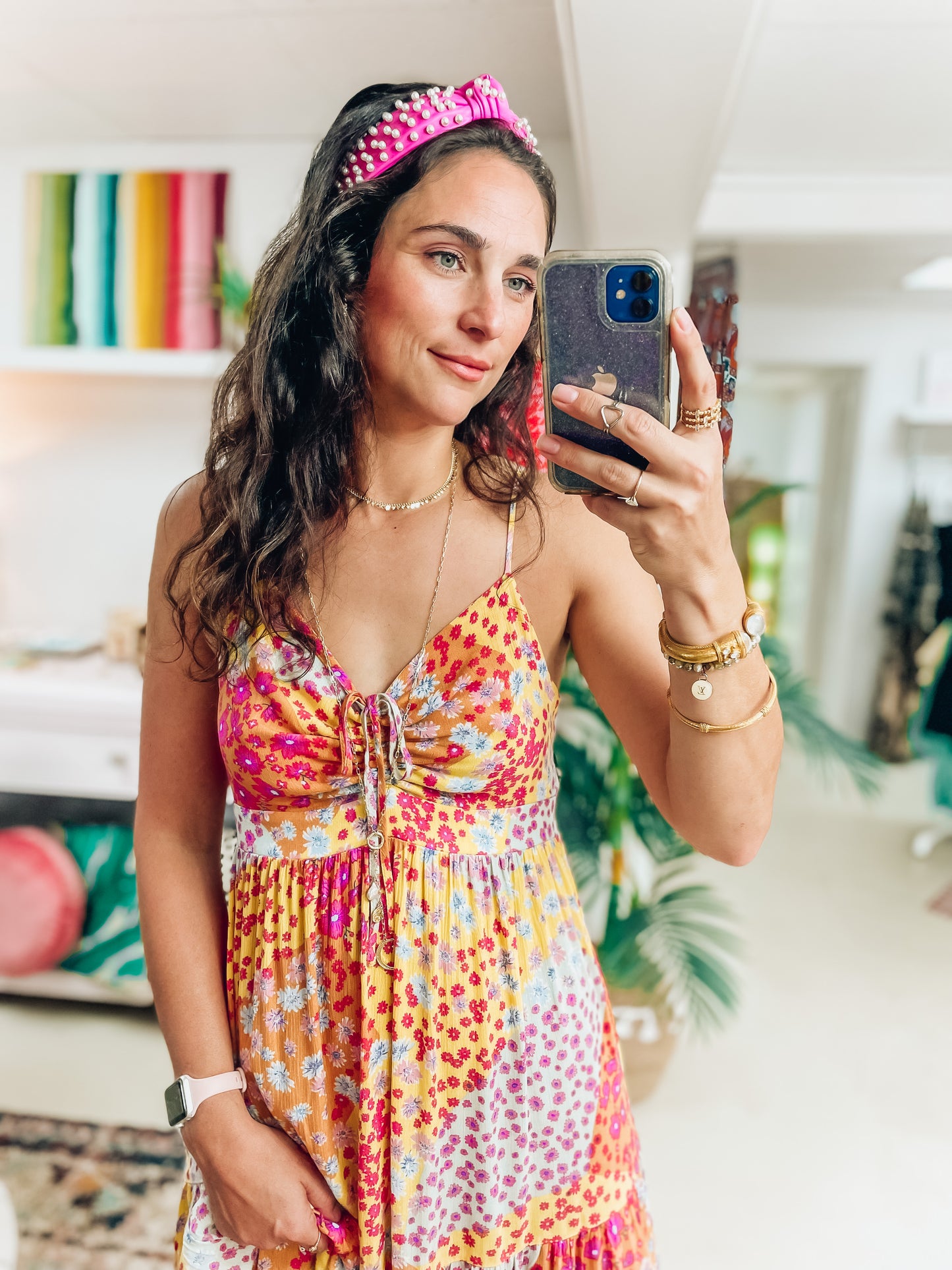 Emma Floral Patchwork Dress