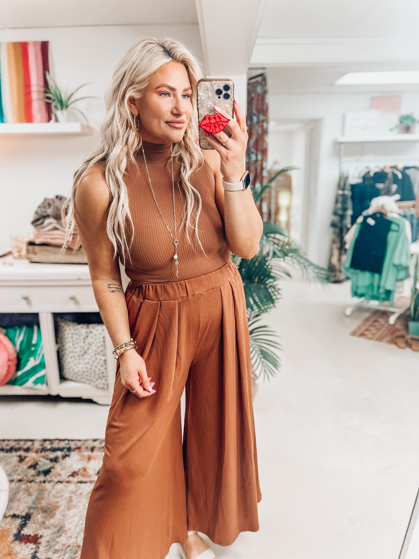 Toffee Girl Wide Leg Pants