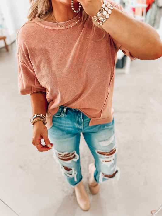 Myra Terry Knit Top
